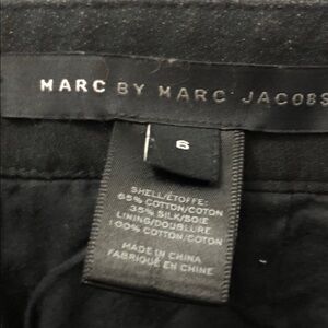 Marc By Marc Jacobs Black and Cream Pencil Skirt